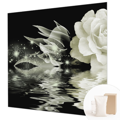 Papel mural texturado decorativo en color rosa luminoso
