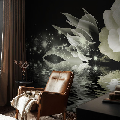 Papel mural texturado decorativo en color rosa luminoso