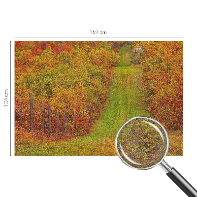 Fotomural decorativo para cabecero de cama en colores otoñales