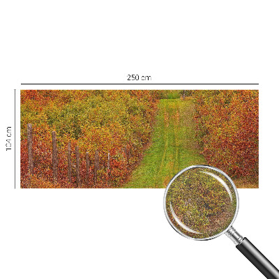Fotomural decorativo para cabecero de cama en colores otoñales
