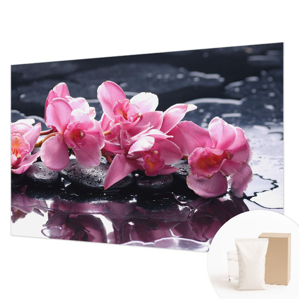 Papel mural texturado decorativo con un motivo floral elegante