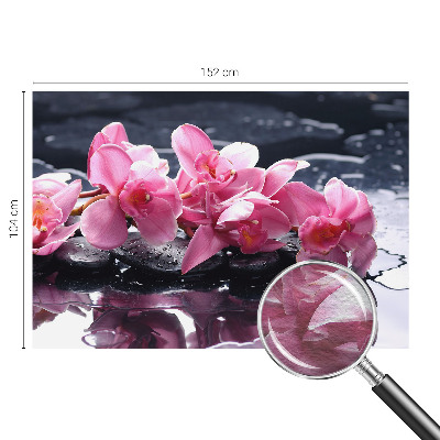 Papel mural texturado decorativo con un motivo floral elegante
