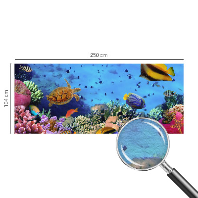 Mural de pared con estampado hermoso con motivo de arrecife de coral