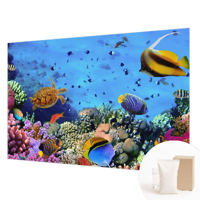 Mural de pared con estampado hermoso con motivo de arrecife de coral