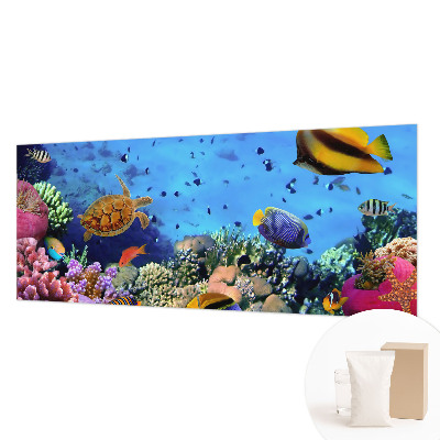 Mural de pared con estampado hermoso con motivo de arrecife de coral