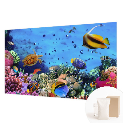 Mural de pared con estampado hermoso con motivo de arrecife de coral