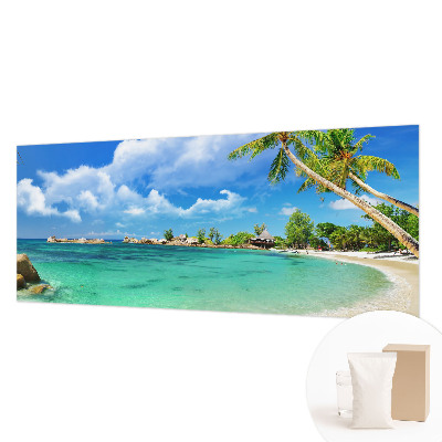 Papel mural texturado decorativo con diseño de paraíso tropical
