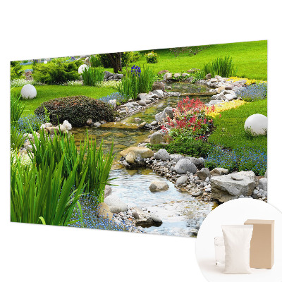 Papel mural texturado decorativo con diseño Jardín idílico