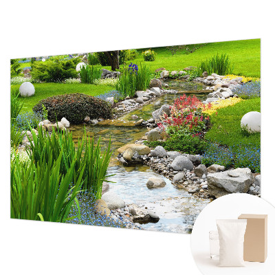Papel mural texturado decorativo con diseño Jardín idílico