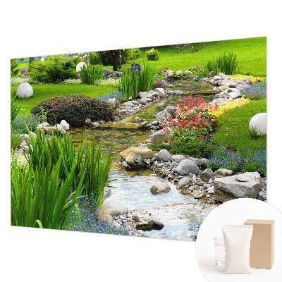 Papel mural texturado decorativo con diseño Jardín idílico