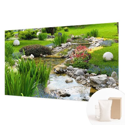 Papel mural texturado decorativo con diseño Jardín idílico