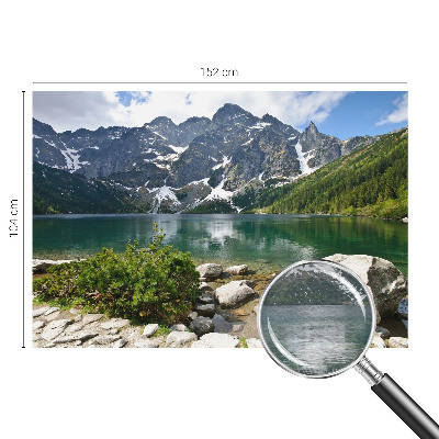 Mural decorativo con motivo de lago de montaña
