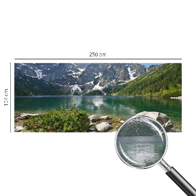 Mural decorativo con motivo de lago de montaña
