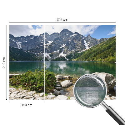 Mural decorativo con motivo de lago de montaña