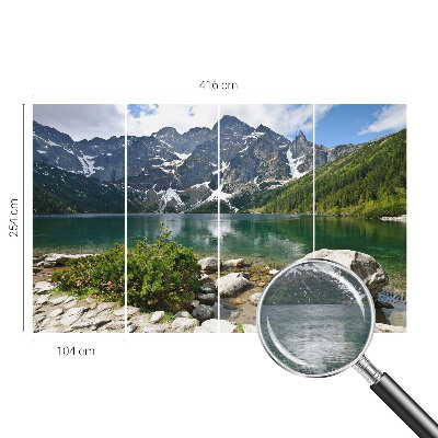Mural decorativo con motivo de lago de montaña