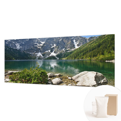 Mural decorativo con motivo de lago de montaña