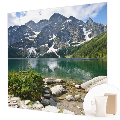 Mural decorativo con motivo de lago de montaña