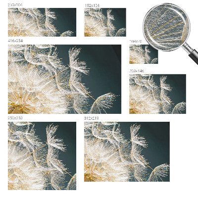 Fotomural decorativo para cabecero de cama con diseño de diente de león que transmite ligereza