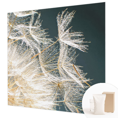 Fotomural decorativo para cabecero de cama con diseño de diente de león que transmite ligereza