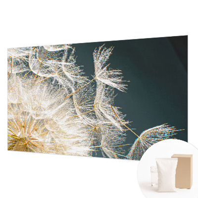 Fotomural decorativo para cabecero de cama con diseño de diente de león que transmite ligereza
