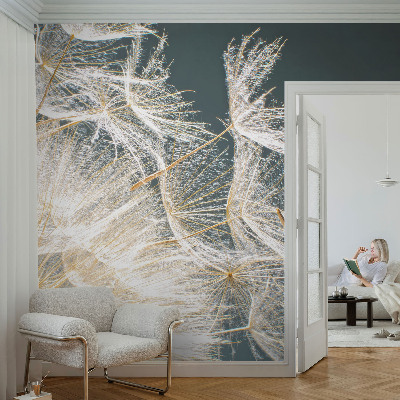 Fotomural decorativo para cabecero de cama con diseño de diente de león que transmite ligereza