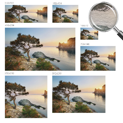 Fotomural decorativo para cabecero de cama con motivo de naturaleza pacífica