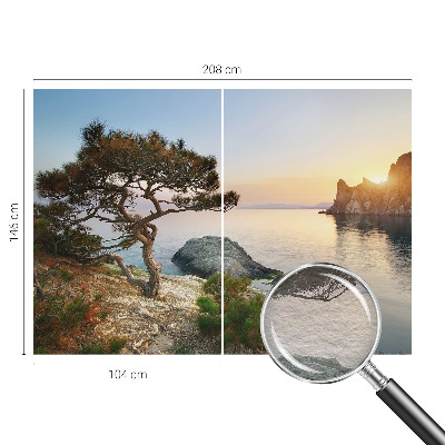 Fotomural decorativo para cabecero de cama con motivo de naturaleza pacífica