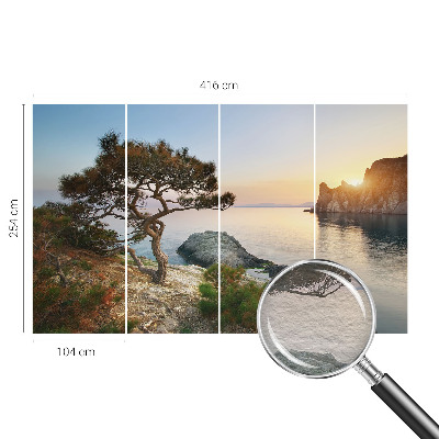 Fotomural decorativo para cabecero de cama con motivo de naturaleza pacífica