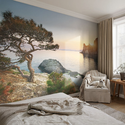 Fotomural decorativo para cabecero de cama con motivo de naturaleza pacífica