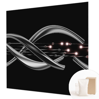 Papel mural texturado decorativo con patrón trenzado