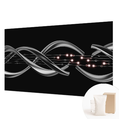 Papel mural texturado decorativo con patrón trenzado