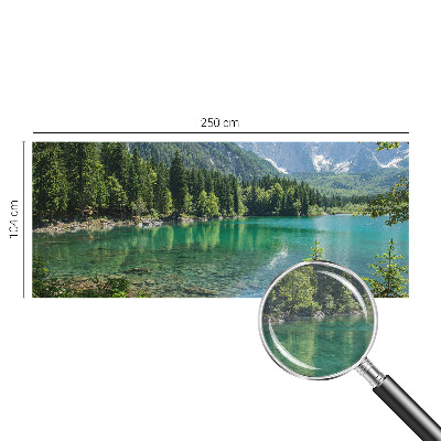 Mural decorativo con diseño de lago verde