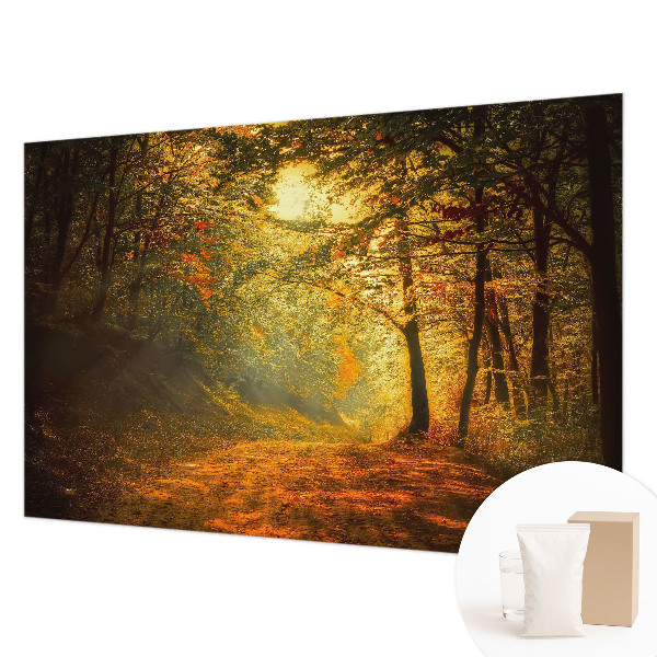 Fotomural decorativo para cabecero de cama con un paisaje otoñal