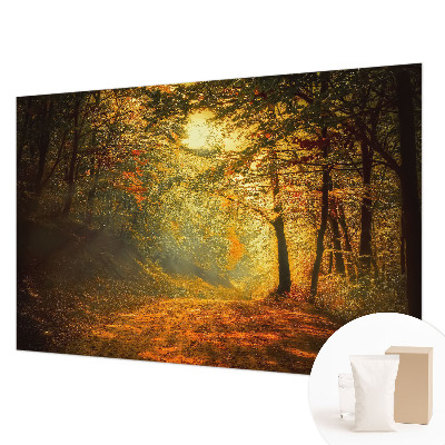 Fotomural decorativo para cabecero de cama con un paisaje otoñal