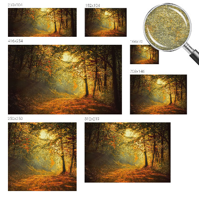 Fotomural decorativo para cabecero de cama con un paisaje otoñal