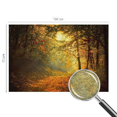 Fotomural decorativo para cabecero de cama con un paisaje otoñal