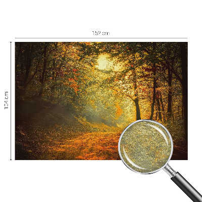 Fotomural decorativo para cabecero de cama con un paisaje otoñal