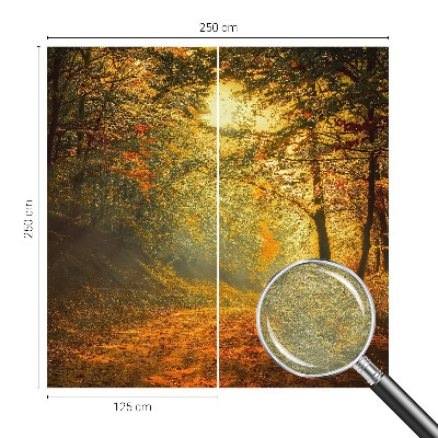 Fotomural decorativo para cabecero de cama con un paisaje otoñal