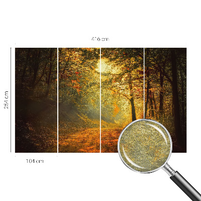 Fotomural decorativo para cabecero de cama con un paisaje otoñal