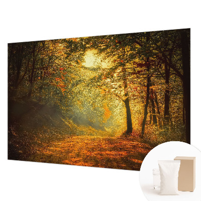 Fotomural decorativo para cabecero de cama con un paisaje otoñal