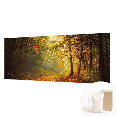 Fotomural decorativo para cabecero de cama con un paisaje otoñal