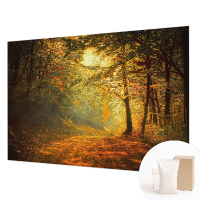 Fotomural decorativo para cabecero de cama con un paisaje otoñal