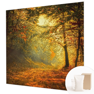 Fotomural decorativo para cabecero de cama con un paisaje otoñal