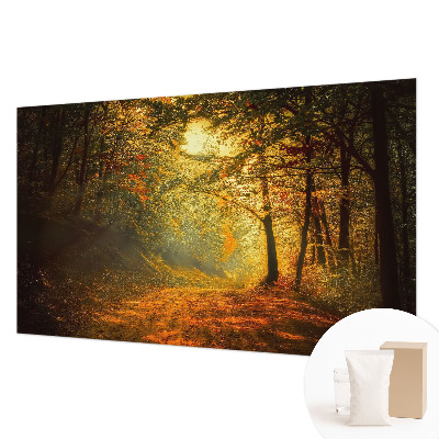 Fotomural decorativo para cabecero de cama con un paisaje otoñal