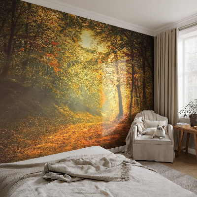Fotomural decorativo para cabecero de cama con un paisaje otoñal