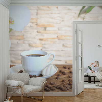 Mural de pared con estampado hermoso con motivo floral que transmite relajación