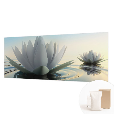 Mural decorativo con motivo de nenúfares