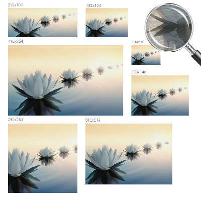 Fotomural decorativo para cabecero de cama con diseño 'Vista tranquila' para dormitorio