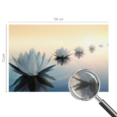 Fotomural decorativo para cabecero de cama con diseño 'Vista tranquila' para dormitorio