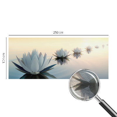 Fotomural decorativo para cabecero de cama con diseño 'Vista tranquila' para dormitorio
